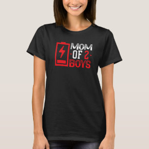 Mam van 2 jongens Motherhood Beste mama Oosters Mo T-shirt
