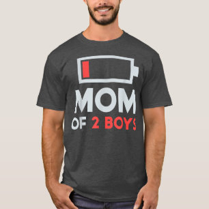 Mam van 2 jongens Shirt Gift van Moederdag jongen