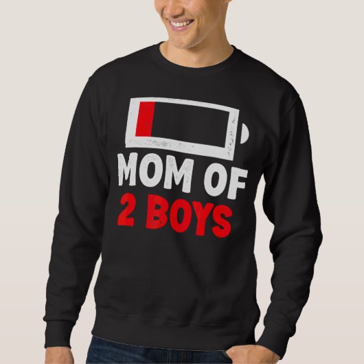 Mam van 2 jongens van Moederdag Trui (Voorkant)