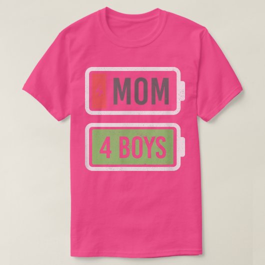 Mam van 4-boys lagetemperige lagetemperde Funny Mo T-shirt (Design voorkant)