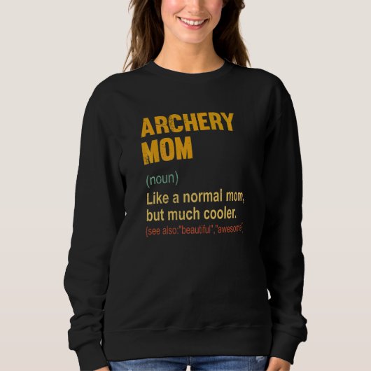 Mam van Archery Mam Definition Proud Archery Trui (Voorkant)