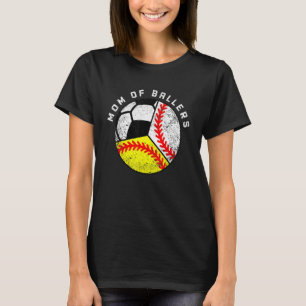 Mam van Ballers Baseball Softball Soccer T-shirt