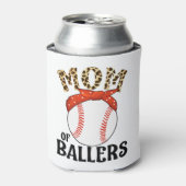 Mam van Ballers Funny Baseball Softball Game Moede Blikjeskoeler (Blikje Voorkant)