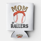 Mam van Ballers Funny Baseball Softball Game Moede Blikjeskoeler (Voorkant)