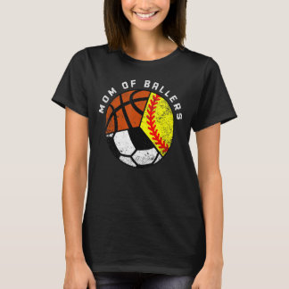 Mam van Ballers Softball Basketball T-shirt