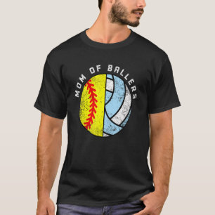Mam van Ballers Softball Volleyball T-shirt