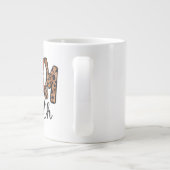 Mam van beide baseball Softball, honkbal Softball Grote Koffiekop (Achterkant)