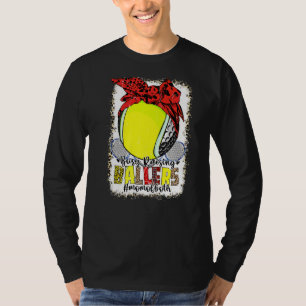 Mam van beide Golf Tennis Busy Raising Ballers Mam T-shirt