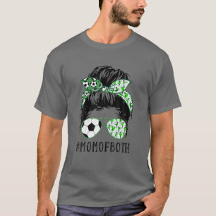 Mam van beide Soccer Dance Messy Bun Sunbril Spor T-shirt