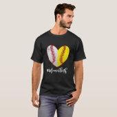 Mam van beide Softball T-shirt (Voorkant volledig)