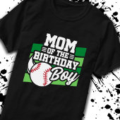Mam van Birthday Boy Boys Baseball Party T-shirt
