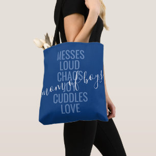 Mam van Boys Chaos en Love Canvas tas