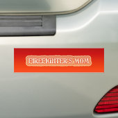 Mam van brandweerman bumpersticker (Op auto)
