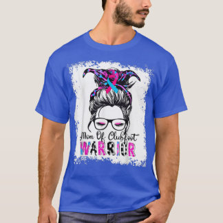 Mam van Clubfoot WarriorBewustmakerij Roze & Blue  T-shirt
