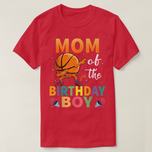 Mam van de Basketball-honkbalwedstrijd T-shirt (Design voorkant)