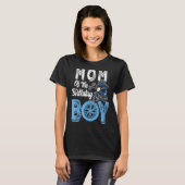 Mam van de Birthday Boy Dirt Bike B Day Motocross T-shirt (Voorkant volledig)
