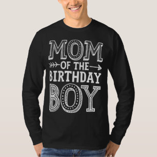 Mam van de Birthday Boy Funny Moeder Mama Family M T-shirt