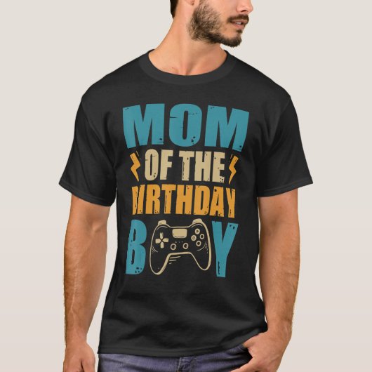 Mam van de Birthday Boy Gamepad Matching Family Pa T-shirt (Voorkant)