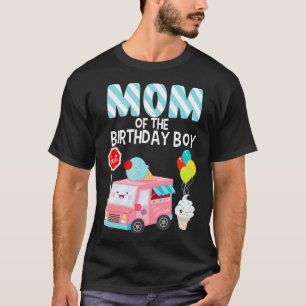 Mam van de Birthday Boy Ice Cream Truck Bday Party T-shirt