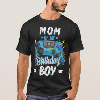Mam van de Birthday Boy Matching familie Video Gam T-shirt