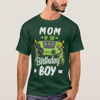 Mam van de Birthday Boy Matching familie Video Gam T-shirt