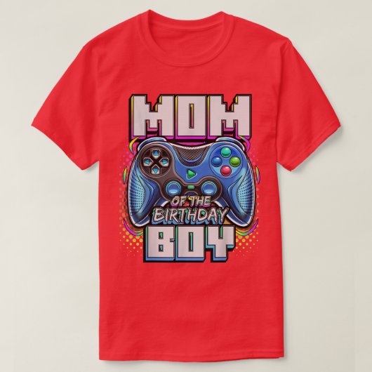 Mam van de Birthday Boy Matching Video Game Birthd T-shirt (Design voorkant)