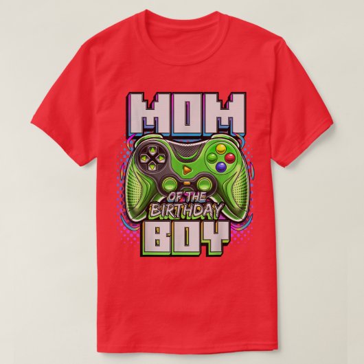 Mam van de Birthday Boy Matching Video Game Birthd T-shirt (Design voorkant)