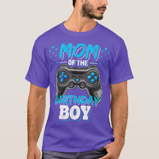 Mam van de Birthday Boy Matching Video Gamer Birth T-shirt