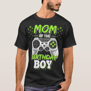 Mam van de Birthday Boy Matching Video Gamer Birth T-shirt