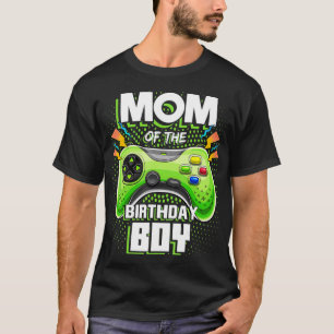 Mam van de Birthday Boy Matching Video Gamer Birth T-shirt
