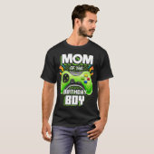 Mam van de Birthday Boy Matching Video Gamer Birth T-shirt (Voorkant volledig)