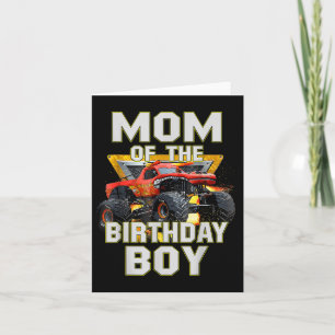 Mam van de Birthday Boy Monster Truck Birthday nov Kaart