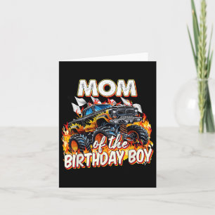 Mam van de Birthday Boy Monster Truck Birthday nov Kaart