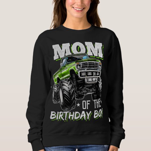 Mam van de Birthday Boy Monster Truck Birthday Nov Trui (Voorkant)