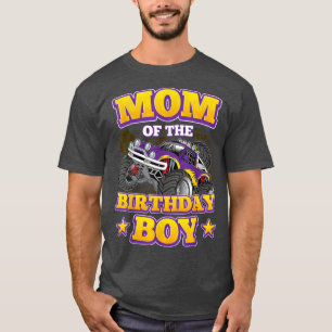 Mam van de Birthday Boy Monster Truck Birthday Par T-shirt