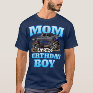 Mam van de Birthday Boy Monster Truck Birthday Par T-shirt