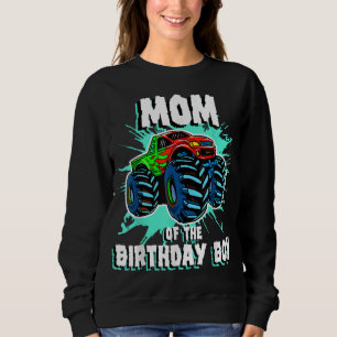 Mam van de Birthday Boy Monster Truck Birthday Par Trui