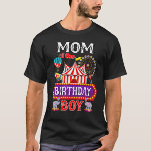 Mam van de Birthday Boy Ringmaster Circus Theme Ca T-shirt