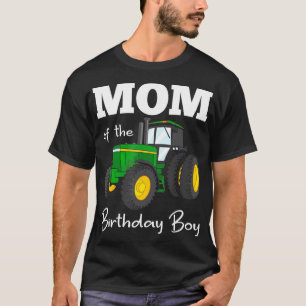 Mam van de Birthday Boy Tractor Boerderij Party T-shirt