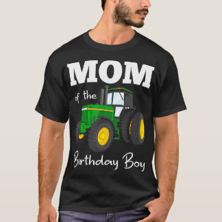 Mam van de Birthday Boy Tractor Boerderij Party T-shirt