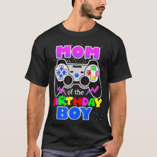 Mam van de Birthday Boy Video Game Birthday Party T-shirt