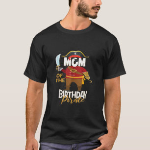 Mam van de Birthday Pirate Boys Treasure Map Party T-shirt