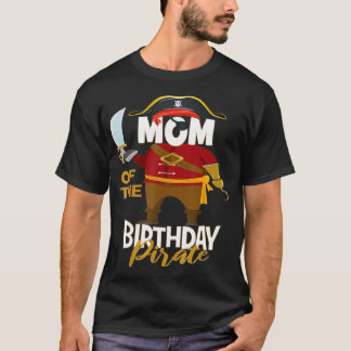 Mam van de Birthday Pirate Boys Treasure Map Party T-shirt