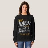 Mam van de Birthday Prinses Funny Mama Gran Trui (Voorkant volledig)