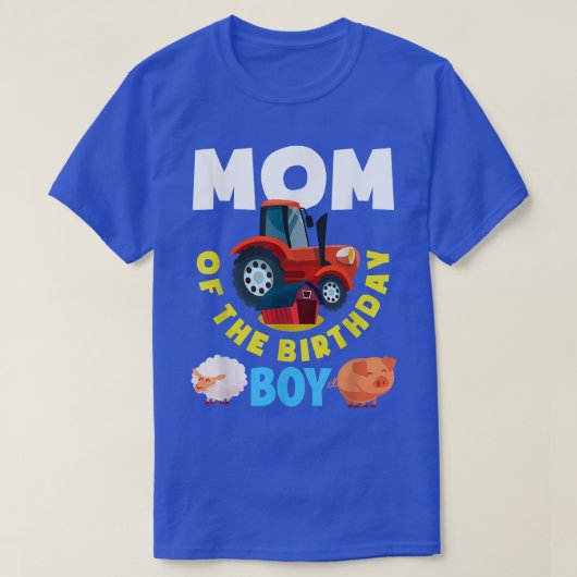 Mam van de boerenboer van het Birthday Boy Boerder T-shirt (Design voorkant)