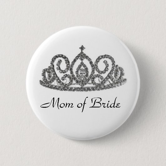 Mam van de Bride Ronde Button 5,7 Cm (Voorkant)