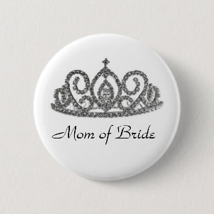 Mam van de Bride Ronde Button 5,7 Cm