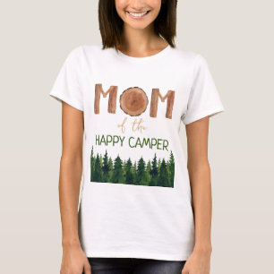 Mam van de gelukkige Camper Birthday T-shirt
