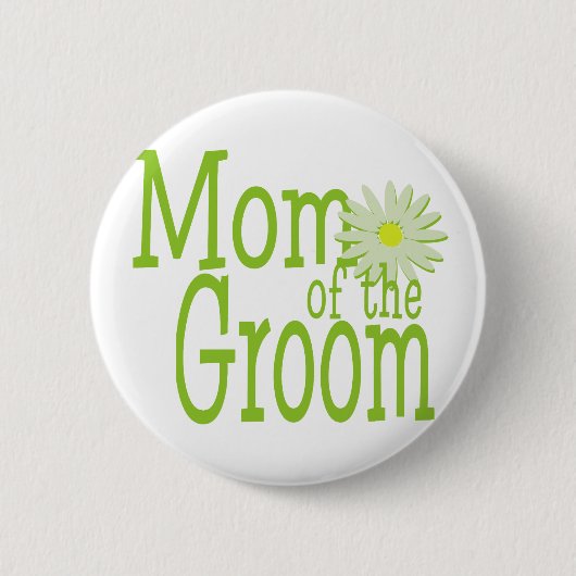 Mam van de Groom Ronde Button 5,7 Cm (Voorkant)