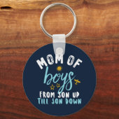 Mam van de jongens... zoon tot zoon... grappige Mo Sleutelhanger (Voorkant)